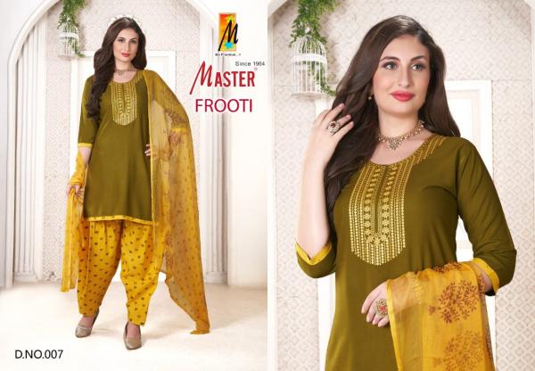 Master Frooti Rayon Designer Readymade Salwar Suit